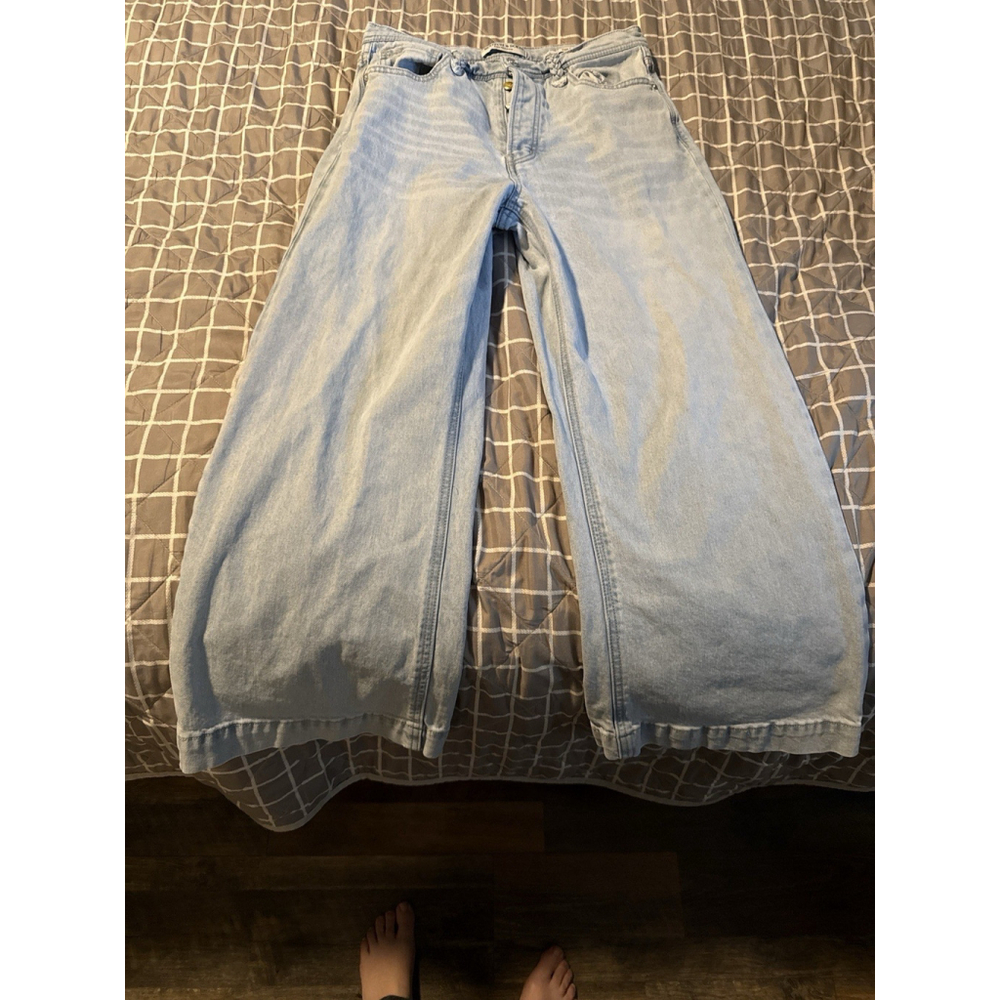 Scotch & Soda Light Wash Wide Leg Jeans